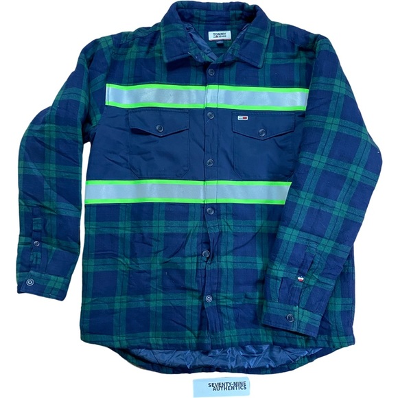 Tommy Hilfiger Insulated Construction/Camping Style Flannel - Picture 1 of 8